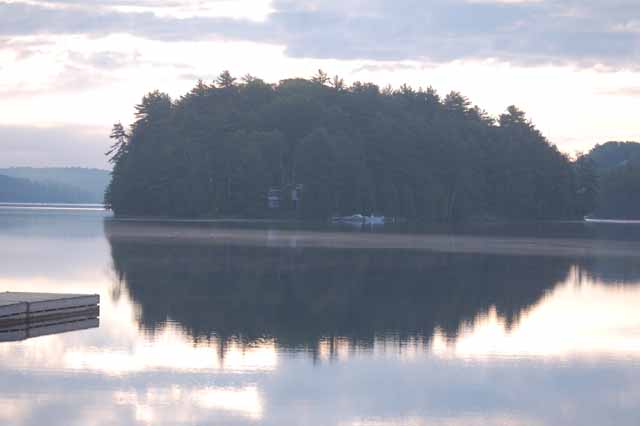 a lake outside Parry Sound off Highway 69